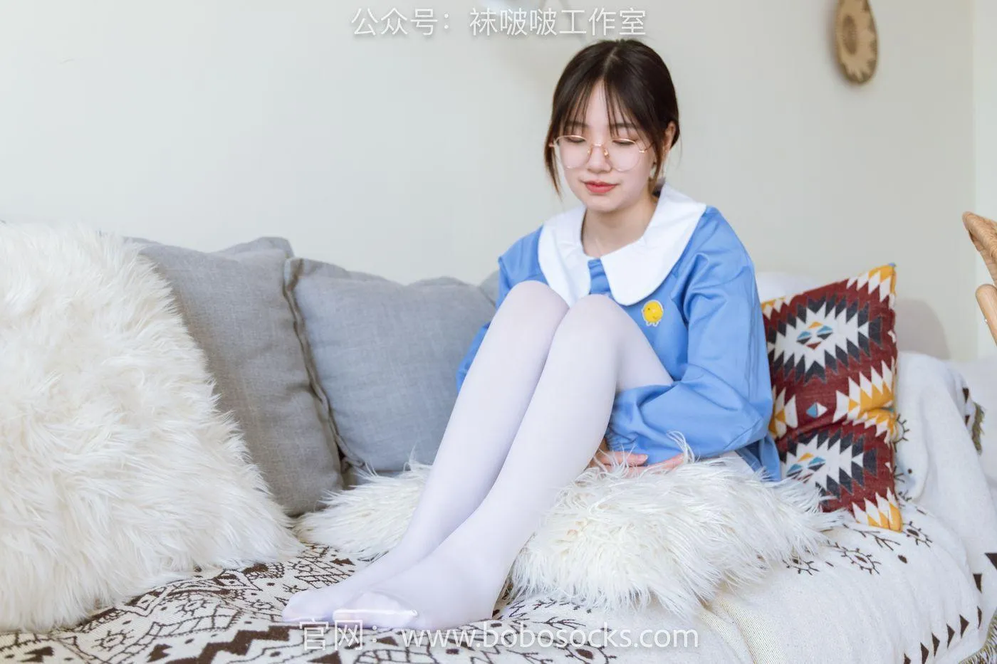 [BoBoSocks袜啵啵]NO.093 小甜豆-贝壳头、厚白丝 [132P]插图